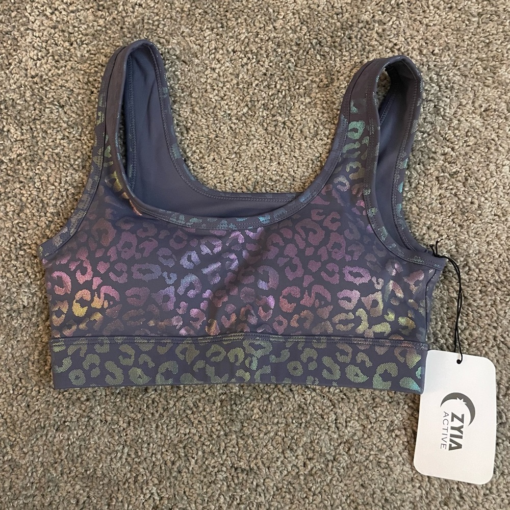 Zyia Navy Leopard Bra